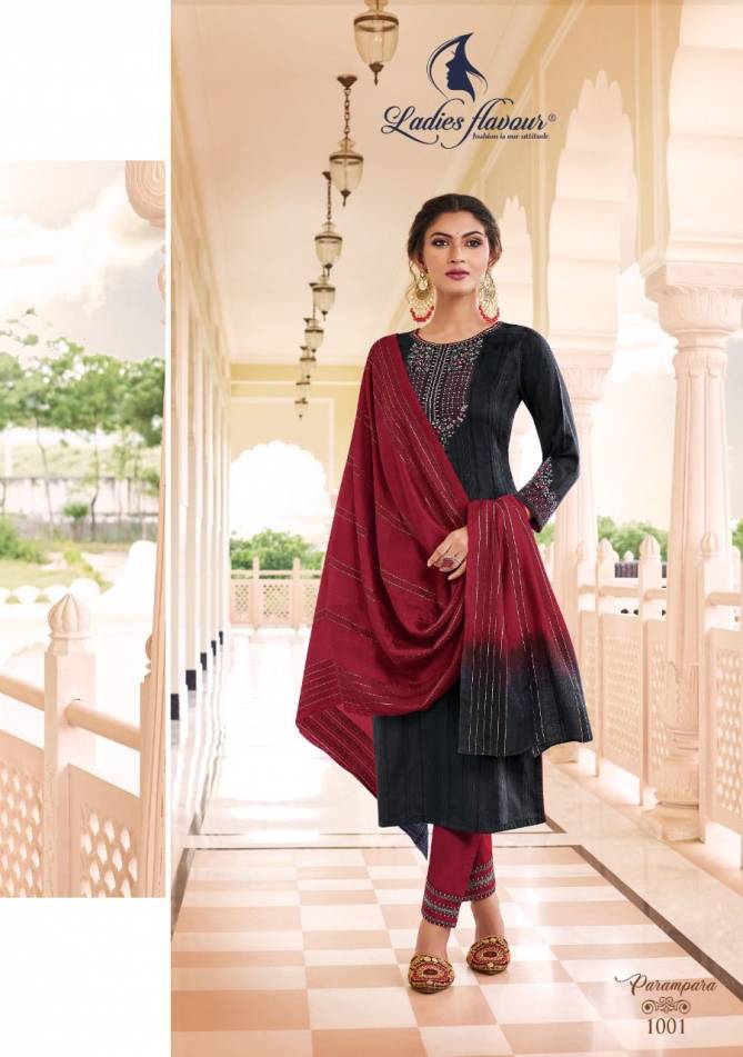 Ladies Flavour Parampara Ethnic Wear Wholesale Readymade Designer Salwar Suits